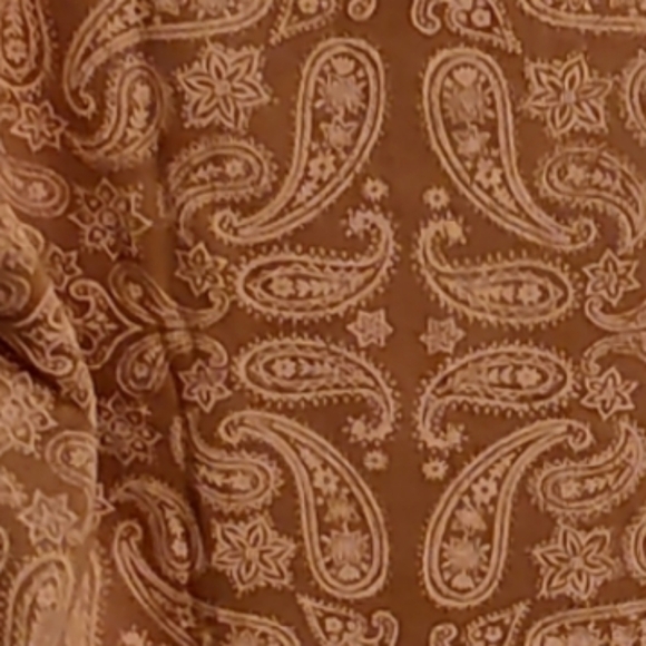 Lucky Brand Women's Brown Paisley Sweatshirt NWT Size Small Rusty/Tan - Picture 6 of 8